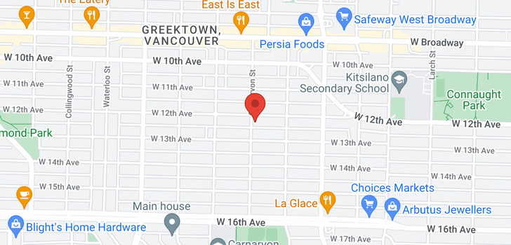map of 2990 W 12TH AVENUE